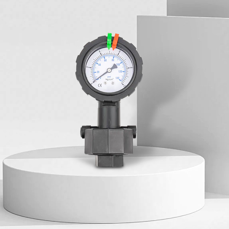 Medidor de pressão de diafragma PP petroquímico