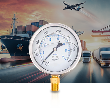 Indústria marinha e automóvel      Pressure Gauges