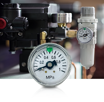 Indústria mecânica e pneumática Pressure Gauges